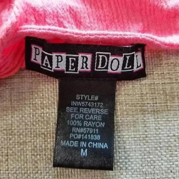 Paperdoll Asymmetrical Rayon Sleeveless Mini Dress - Picture 8 of 8